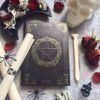 Wiccan Collection~Embossed Book of Shadows Ivy 17cm, Coated, Wood Free Paper, Blue