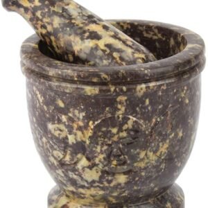 Witchcraft~Magickal Finds LMS22 Triple Moon Soapstone Mortar & Pestle