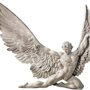 Magic  Collection~Design Toscano NG33636 Icarus Winged Man Wall Sculpture, 11 Inch, Polyresin, Ancient Ivory