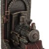 Magic  Collection~Steampunk Steam Locomotive Bronze Finished Single Bookend