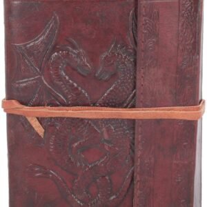 Fantasy Collection~ Double Dragon Leather Journal 20cm Brown