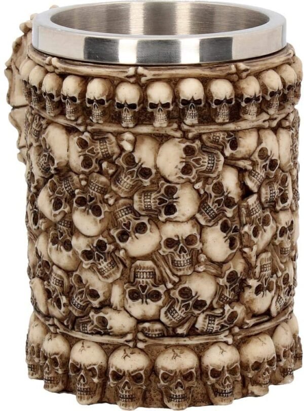 Dark Collection~Skull Pit Tankard Mug 16.2cm Ivory