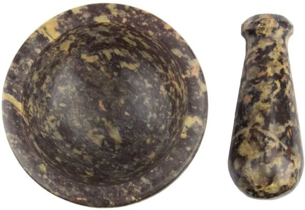 Witchcraft~Magickal Finds LMS22 Triple Moon Soapstone Mortar & Pestle