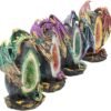 Nemesis Now Geode Keepers Set of Four Figurine 12cm Gold, Resin