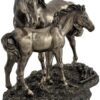 Magic  Collection~Mare and Foal Wild Horses Bronzed Statue