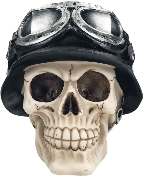 Mythology Collection~ Iron Cross Skull Figurine 17cm Ivory