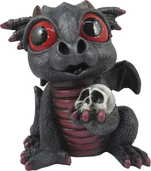 Magicun  Collection~World of Wonders Grave Yard Series Dreamland Dragons | Collectible Dragon Figurine with Birth Certificate | Fantasy Home Decor Accent | 6inch Dragon Statue - Carnelian