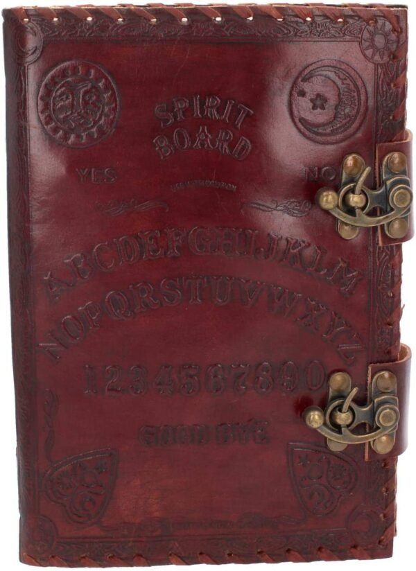 Magicun N.Giftware~Spirit Board Leather Journal with Lock 28cm Brown