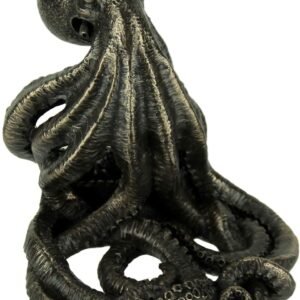 Magic  Collection~Antique Bronze Finish Octopus Cell Phone Holder Kraken Statue