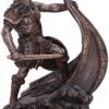 Nemesis Now Bronzed Halvor Viking Longship Figurine, One Size