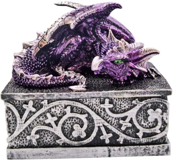 Fantasy Collection~ Dragon Safehold 8.4cm Set of 4, Boxes, Resin, Multi-Coloured