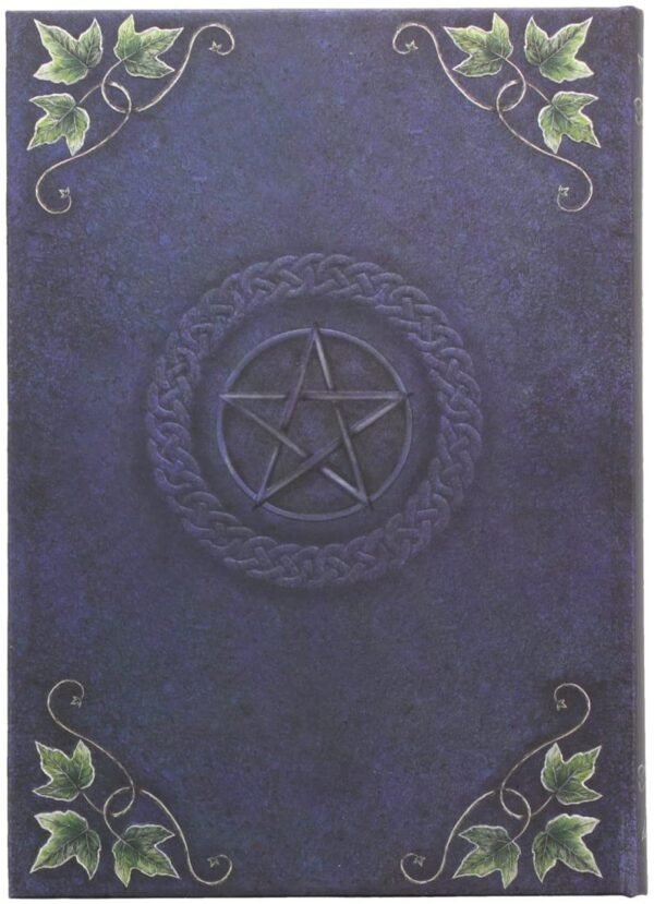 Magicun N.Giftware~, Blue Embossed Book of Shadows Ivy 17cm, Coated, Wood Free Paper