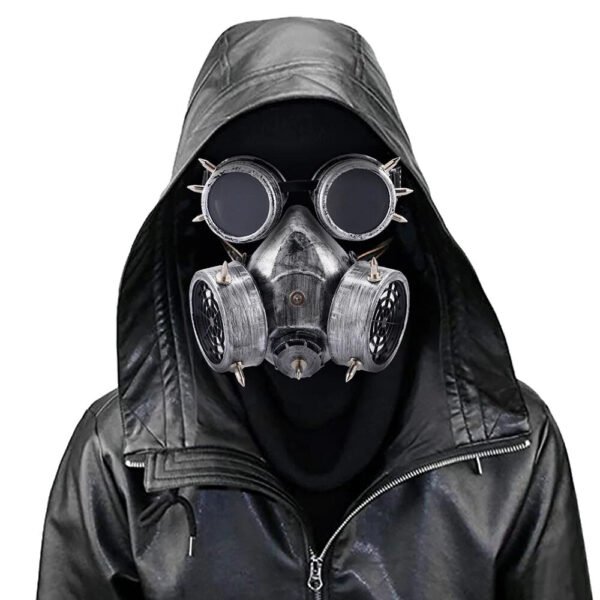 Easter Steampunk Creative Mask Goggles Halloween COSPLAY Prop Gift Steampunk Fashion Retro Rivets Gas Respirator Gothic Anti-Fog