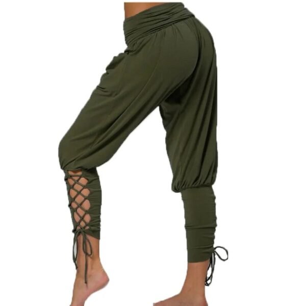 Medieval Renaissance Sexy Pirate Viking Costume Women Loose Beach Capris Band Trouser Harem Pants For Adult Plus Size