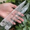 Mineraali Natural Crystal Dagger Healing Protection Stone Reiki Yooperlite Aventurine Obsidian Quartz Knife Shape Gems