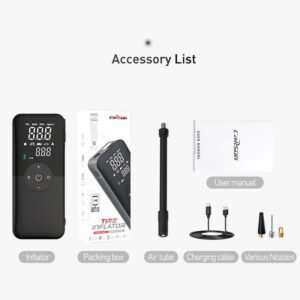 7383a5c10baf16843a5d9af49c399762 Portable Electric Air Pump Motorcycle Bicycle Tire Air Pump USB Outdoor Emergency Air Compressor Digital Display Smart Air Pump