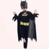 Children Boys Bat Man Costume Batboy Fancy Dress Tutu Super Kids Hero Cosplay Halloween Costume Outfits Comic Masquerade Evening