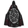 Long Cape Cloak Pentagram And Mystic Symbols Hooded Cloak Coat Autumn Hoodies