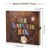 Our Adventure Book Travel Diary Themed Photo Book, 1 Set Scrapbook, Photo Album, Retro Style Travel Souvenir, Vintage Guestbook, DIY Anniversary Wedding Travel Gift