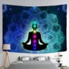 Vibrant Mandala Buddha 7 Chakra Tapestry – Elevate Your Space with Boho Bliss and Spiritual Serenity