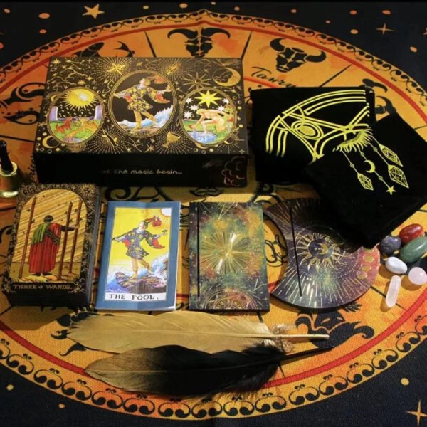 Premium Tarot Cards Set Tarot Cards Holder Bag for Psychic Readings and Fortune Telling Perfect for Beginners and Professionals
