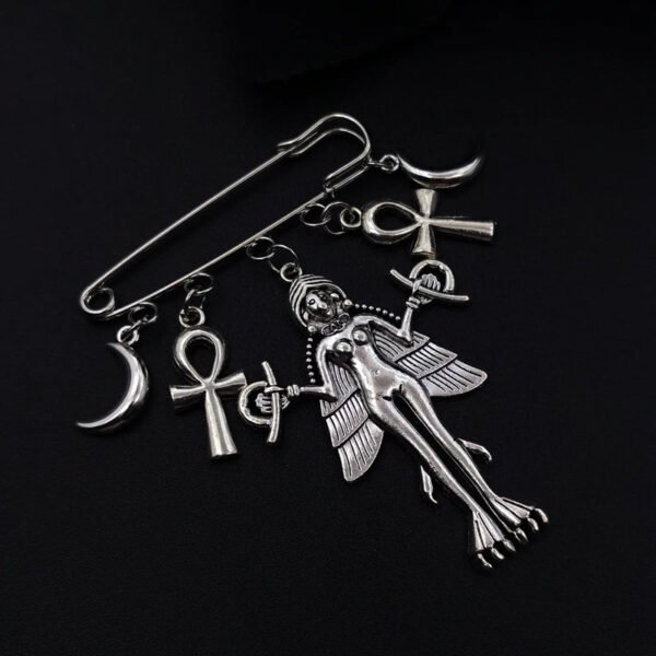 Witch Jewelry – Lilith  Inanna Ishtar Brooch  Pin