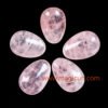 Magicun Stone~1PC  Natural Rose Quartz Thumb massage stone Gemstone Crafts  Wood Magic Stone Ornament Gifts