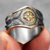 Starry Ring 316L Stainless Steel Star Men Ring Punk Rock Rap