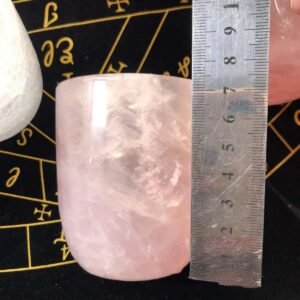 75mm Natural Rose Quartz Amethyst White Crystal Cup High Quality HandCarved Healing Crystal For Gift Collection Craft Home Decor