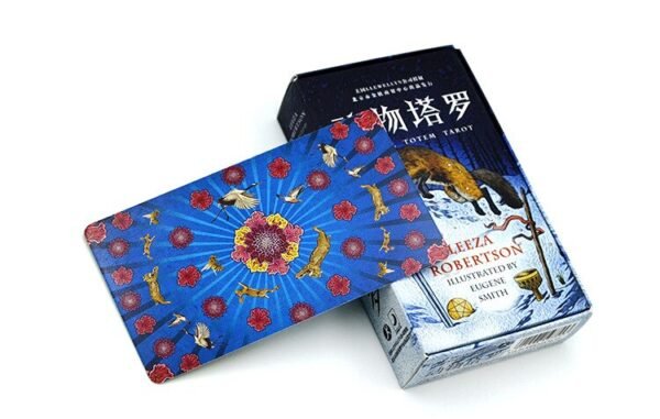 78 PCS Paper Animal Totem Tarot deck Board Game Cards Gaming Divination DIY Tarot Board Game  English&Chinese Edition