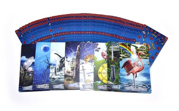 78 PCS Paper Animal Totem Tarot deck Board Game Cards Gaming Divination DIY Tarot Board Game  English&Chinese Edition