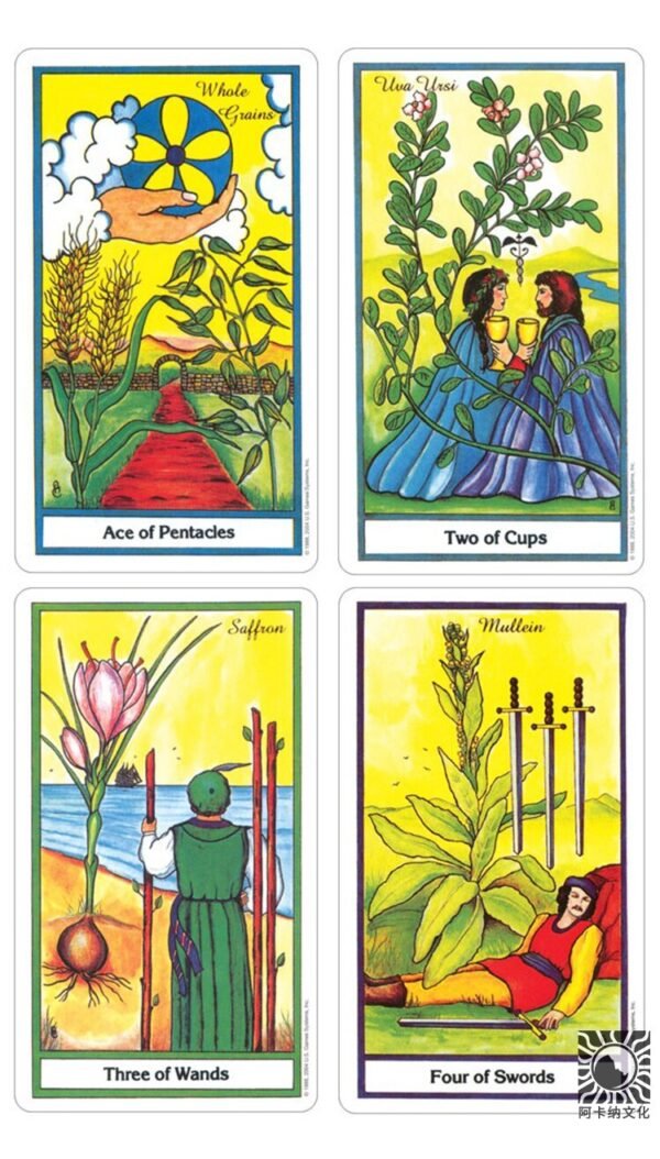 78pcs English version 100% original Herbal Tarot cards board gaming tarot deck Divination with book Tarot &Divination