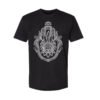 "Unisex Crystal Hamsa T-Shirt - Enhanced with Obsidian, Tiger's Eye, and Amethyst"