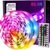 LED Strip Lights 65.6 FT, Led Lights for Bedroom,Color Changing with 44 Keys Remote for Room, Party, Home Decoration…