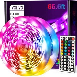 79b769d9456db8528e7ffe4db6b9bfbb LED Strip Lights 65.6 FT, Led Lights for Bedroom,Color Changing with 44 Keys Remote for Room, Party, Home Decoration…