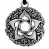Pewter Pentacle of the Goddess Pendant Pentagram Necklace Wicca Witch Talisman