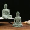 Buddhist Ornament Buddha Statue Zen Ornament Buddhist Figurines Sandstone Artwork Oriental Culture Ornament Home Ornament