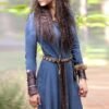 Medieval Dress Women Long Sleeve Maxi Robe Vintage Fairy Elven Dress Renaissance Celtic Viking Gothic Clothing Fantasy Ball Gown