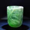 Unique Natural Crystal Tea Cup Green Fluorite Crystal Cups Carving Craft Real Stones For Healing Gift Home Decoration Fengshui