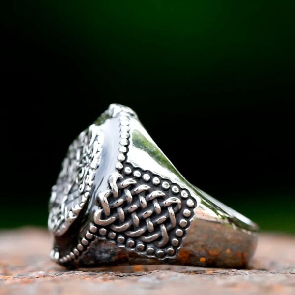 intage Viking Tree Of Life Ring For Men Nordic Mythology Stainless Steel Yggdrasils Ring Fashion
