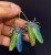 7type Psychedelic Multicolor Cicada Snake Butterfly Spider Insect Animal Earrings Cute Earrings Magic Jewelry for Women
