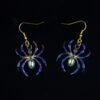 7type Psychedelic Multicolor Cicada Snake Butterfly Spider Insect Animal Earrings Cute Earrings Magic Jewelry for Women