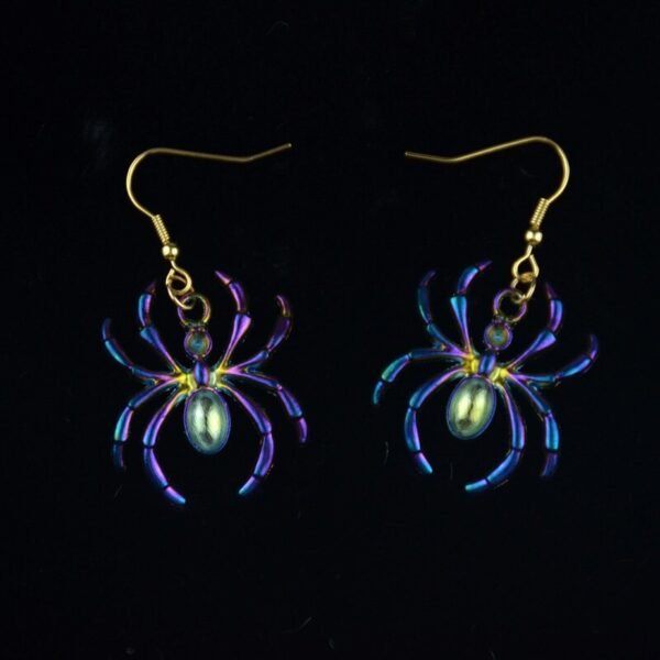 7type Psychedelic Multicolor Cicada Snake Butterfly Spider Insect Animal Earrings Cute Earrings Magic Jewelry for Women