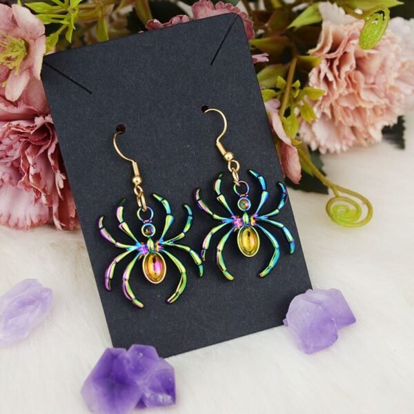 7type Witch Earrings Psychedelic Snake Spider Butterfly Pentagram Animal Drop Earrings Pagan Gothic Wiccan Craft