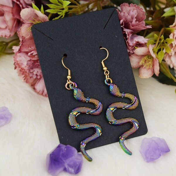 7type Witch Earrings Psychedelic Snake Spider Butterfly Pentagram Animal Drop Earrings Pagan Gothic Wiccan Craft