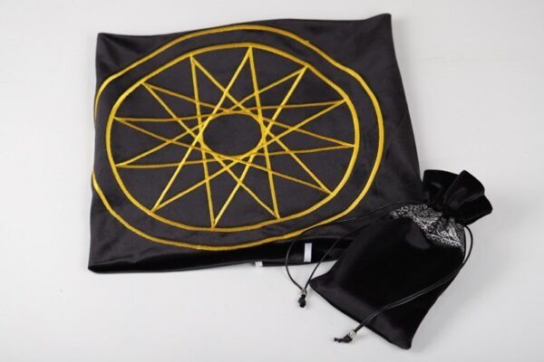 80X80CM Altar Tablecloth Tarot Card table cloth Mercury witchcraft supplies Astrology Cloth Tarot bag Divination Wicca BlueGreen Tarot &Divination