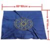 80X80CM Altar Tablecloth Tarot Card table cloth Mercury witchcraft supplies Astrology Cloth Tarot bag Divination Wicca BlueGreen Tarot &Divination