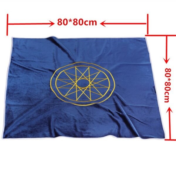 80X80CM Altar Tablecloth Tarot Card table cloth Mercury witchcraft supplies Astrology Cloth Tarot bag Divination Wicca BlueGreen Tarot &Divination