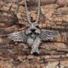 Retro Gothic Mystical Angel Wings Pendant Necklace