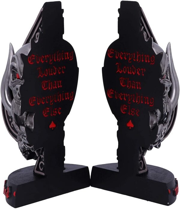 Band Merchandise~ Offically Licensed Motorhead Ace of Spades Warpig Snaggletooth Bookends, Silver, 18.5cm